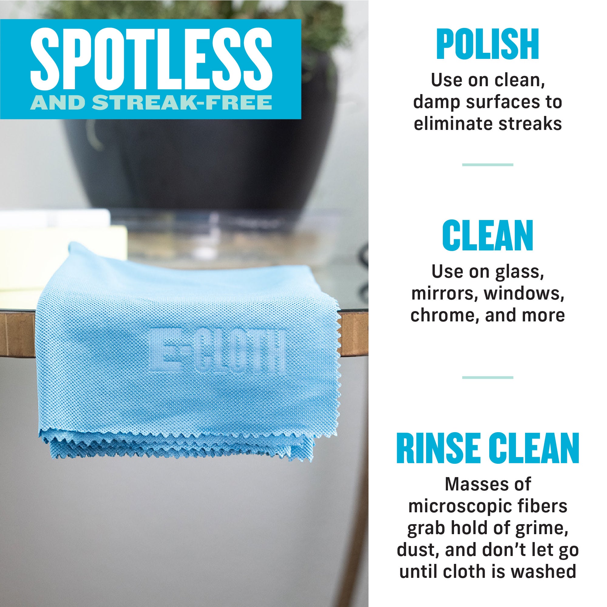 Glass & Polishing Cloth Assorted Multipack