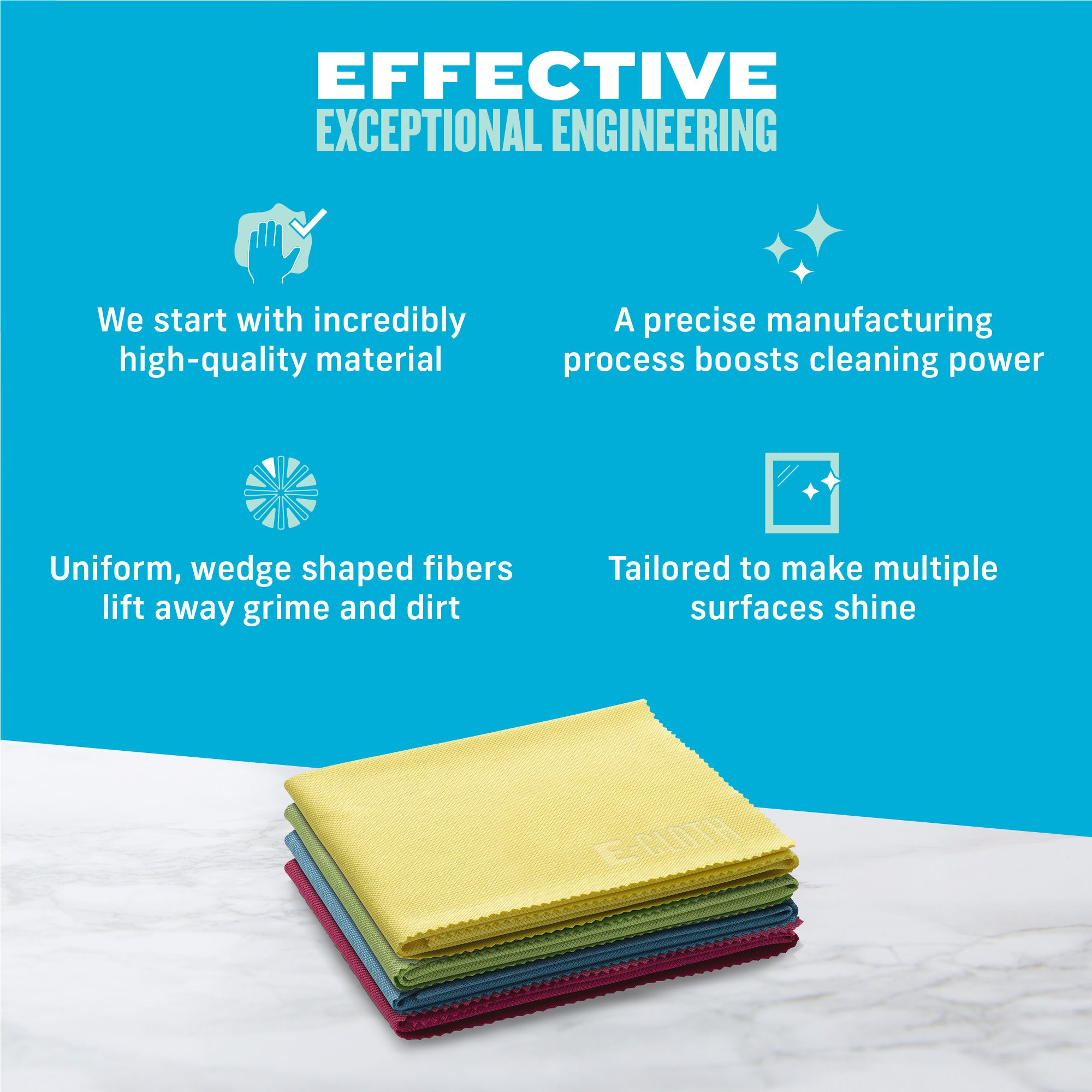 Glass & Polishing Cloth Assorted Multipack